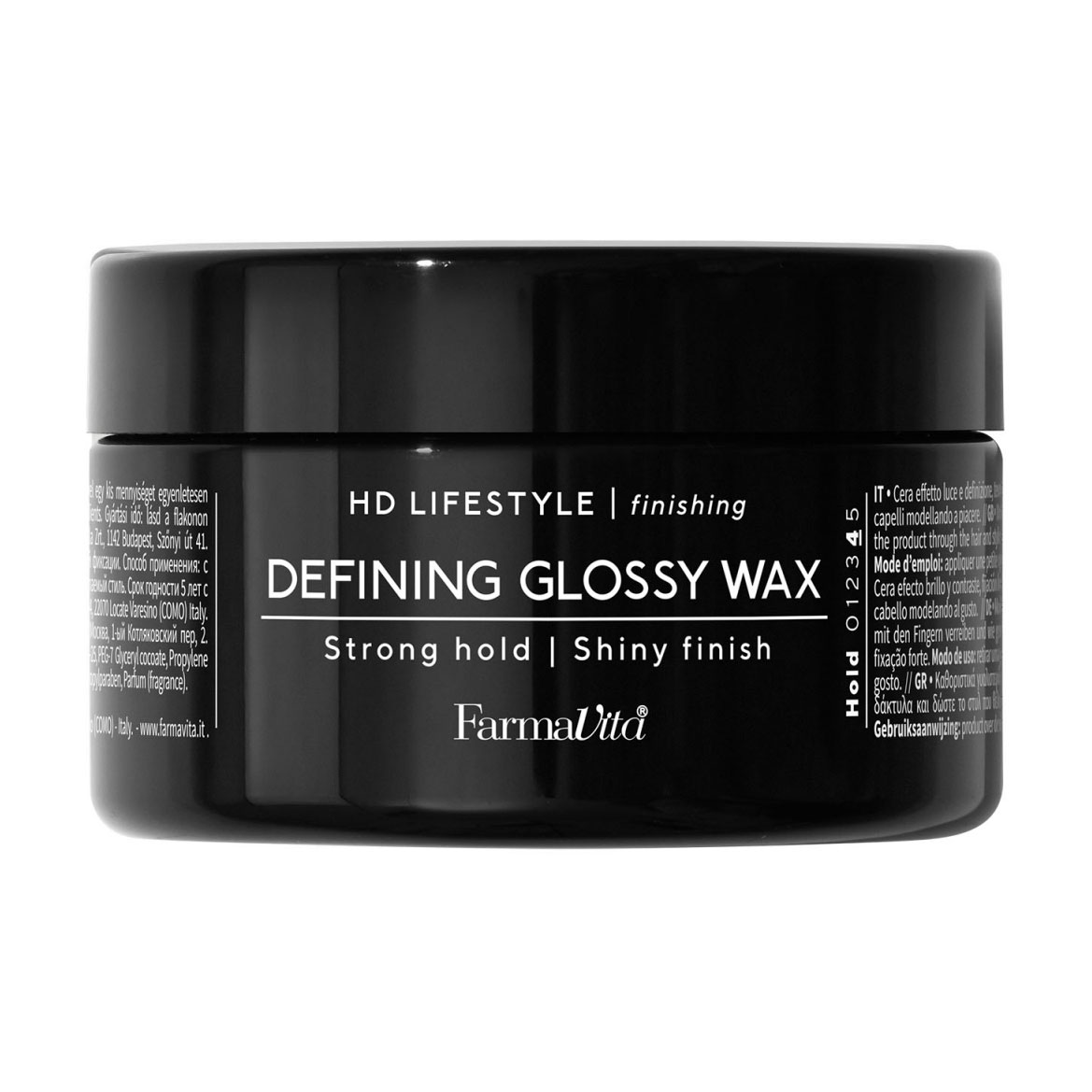 Глянцевий віск для волосся FarmaVita HD Life Style Defining Glossy Wax Strong Hold сильної фіксації, 100 мл